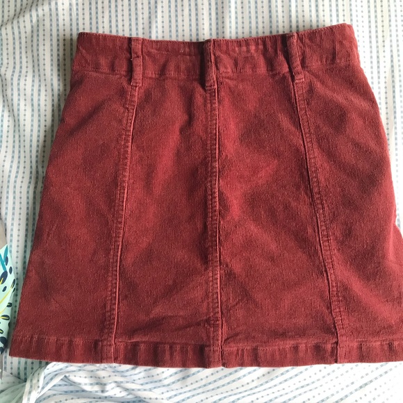 CORDUROY BUTTON UP SKIRT - Picture 2 of 4